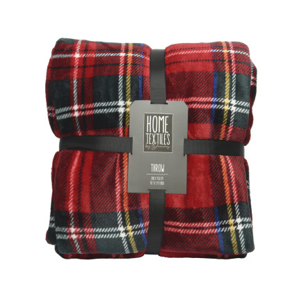 Coperta flanella scozzese