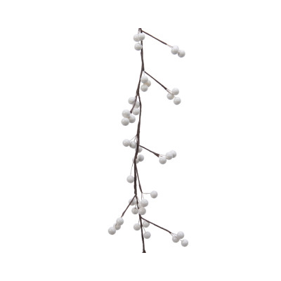 Ghirlanda di bacche bianca 130cm