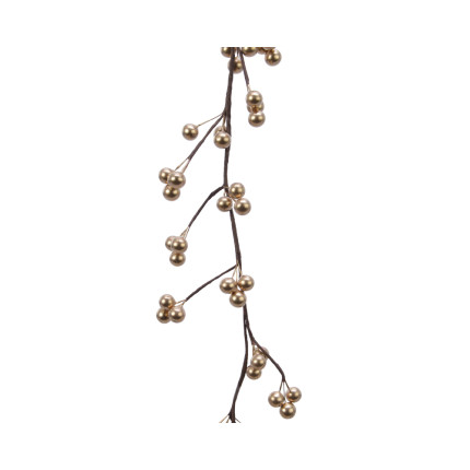 Ghirlanda di bacche oro 130cm
