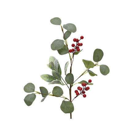 Ramo foglie e bacche 50cm