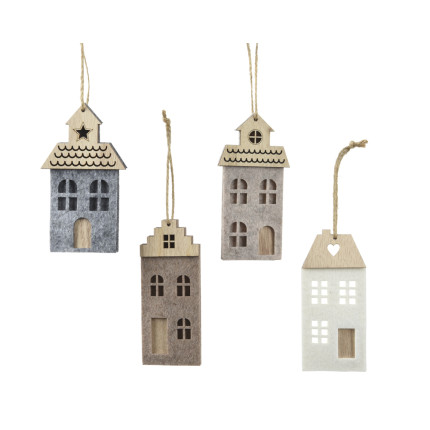 Casetta feltro pendente