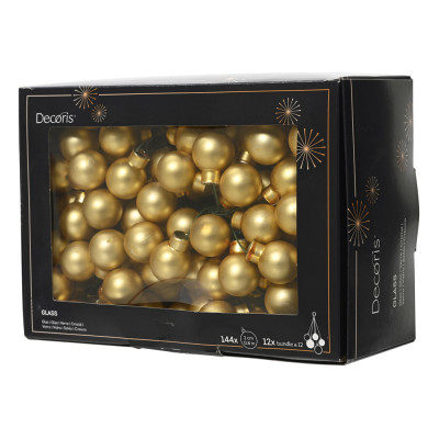 Palline in vetro matt con filo ferro 2cm (144 pezzi) 2