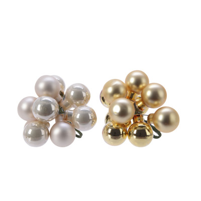Pick sfere in vetro 2cm toni caldi (10 pezzi)