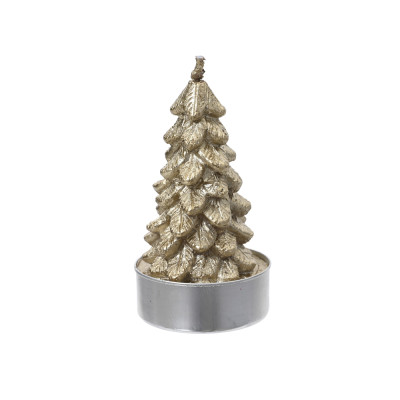 Tealight xmas tree oro (4 pezzi)