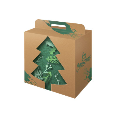 Scatola portapanettone e bottiglia Ecp Xmas 2