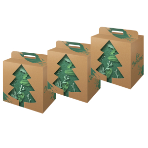 Scatola portapanettone e bottiglia Ecp Xmas Scatola portapanettone e bottiglia Ecp Xmas