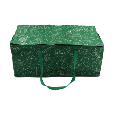 Borsa porta decori natalizia verde