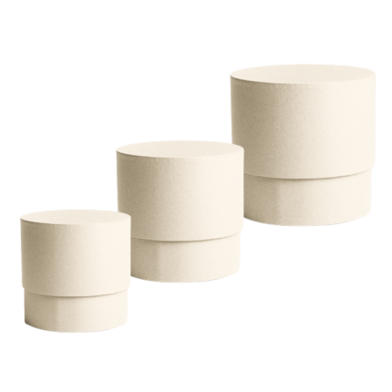 Scatola fashion tonda bianca