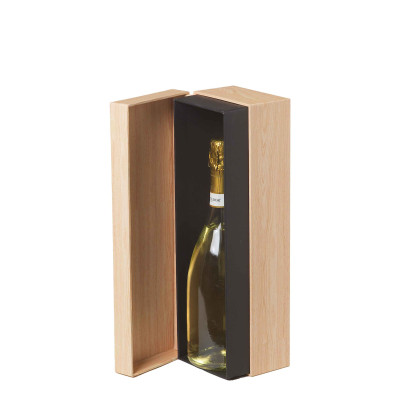 Scatola Paper Wood per Una Bottiglia