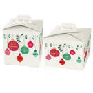 Scatola porta panettone Sfere Christmas 1Kg