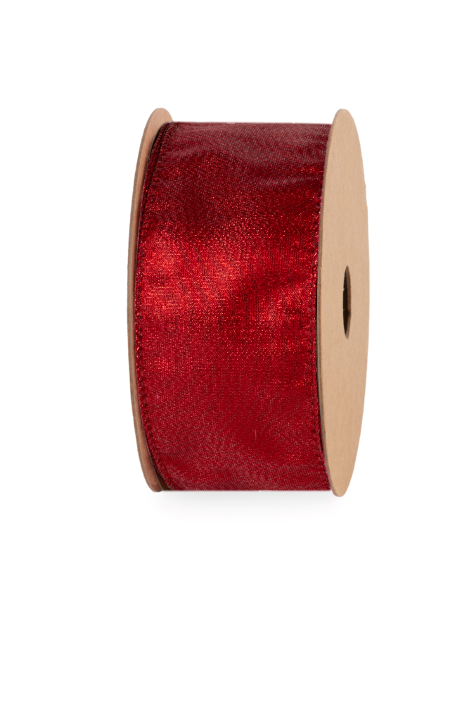 Nastro tessuto Glitter rosso grande