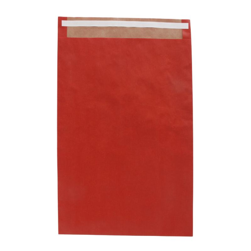 Buste in carta con patella adesiva rosso