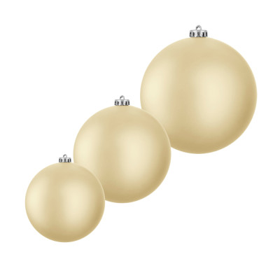 Palla di Natale opaca champagne