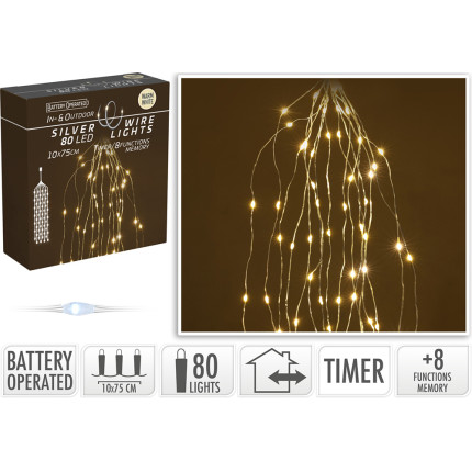 Cascata led a batteria 80cm