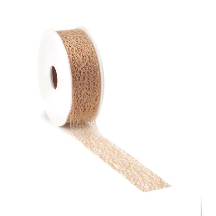 Nastro rete crispy lurex oro