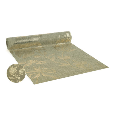 Runner tessuto foresta oro
