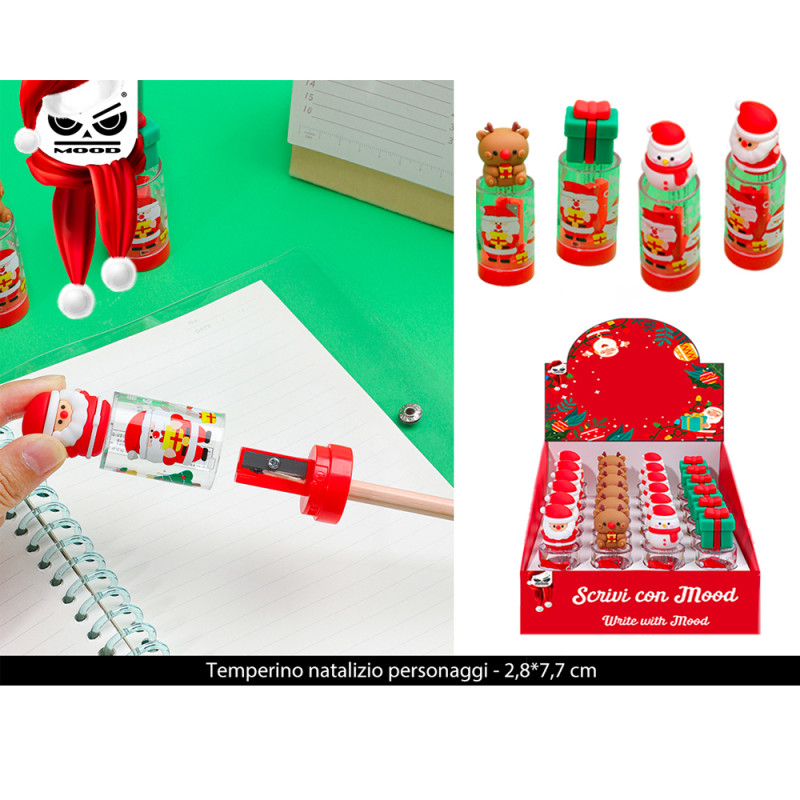 Temperino natalizio con personaggi