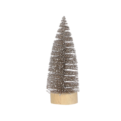 Alberello stilizzato champagne brillantinato