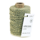 Cordino cotone e lurex oro