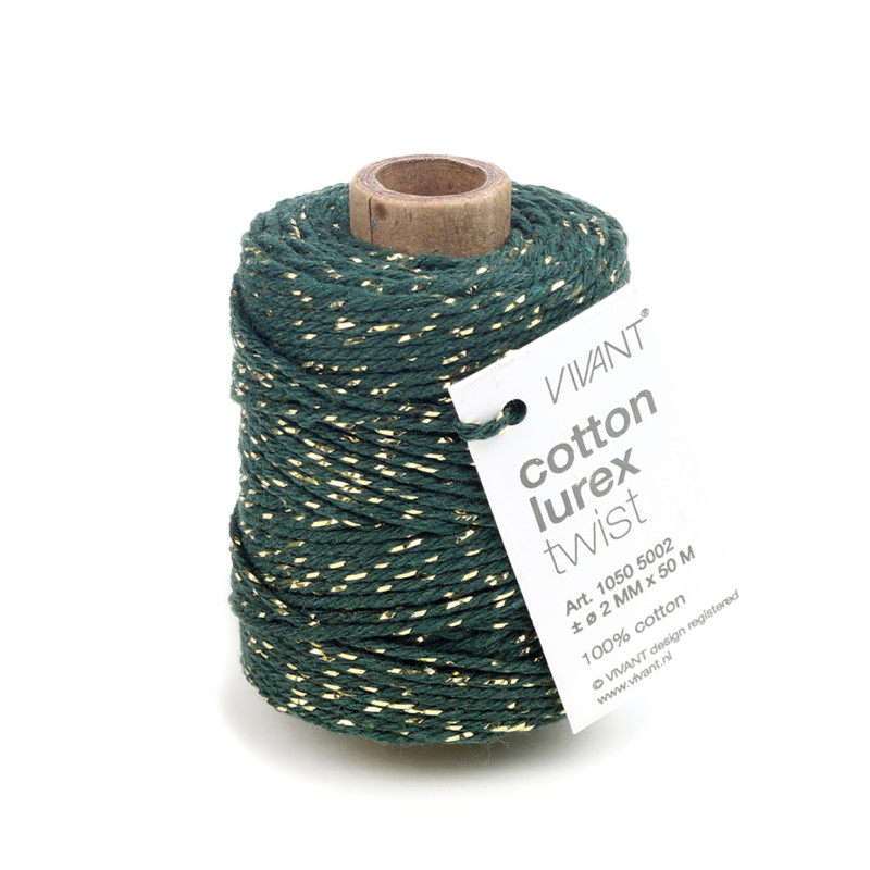 cORDINO IN COTONE E LUREX ORO