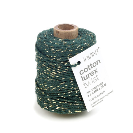 cORDINO IN COTONE E LUREX ORO