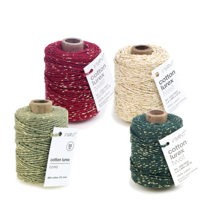 cORDINO IN COTONE E LUREX ORO