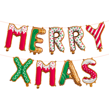Palloncino scritta Merry Xmas 40cm