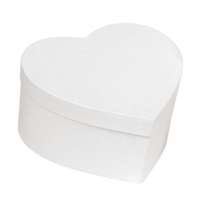 Scatola a cuore bianca