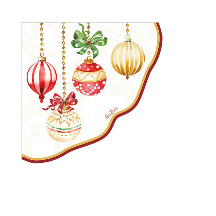 Tovaglioli smerlati Xmas deco'