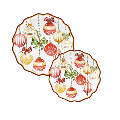 Piatti in carta Xmas Deco'