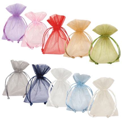 Sacchetto porta confetti in organza (10 pezzi)