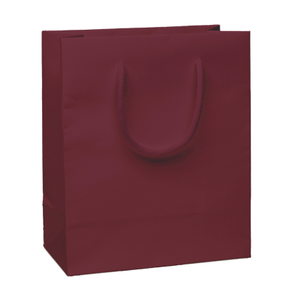 Sacchetti Lux bordeaux in carta con cordini in cotone Sacchetti Lux bordeaux in carta con cordini in cotone
