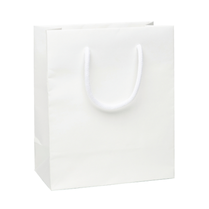 Sacchetti Lux bianco in carta con cordini in cotone Sacchetti Lux bianco in carta con cordini in cotone
