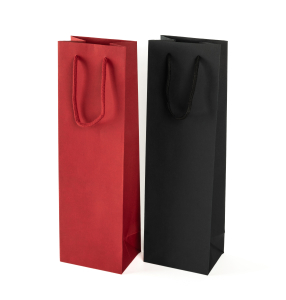 Sacchetti Lux in carta per bottiglia cordini cotone Sacchetti Lux in carta per bottiglia cordini cotone