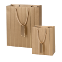 Shopper Marlon con righe oro e tag