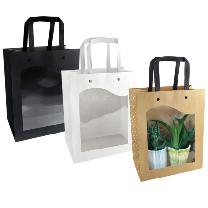 Sacchetti in cartoncino con finestra Delicatessen Sacchetti in cartoncino con finestra Delicatessen