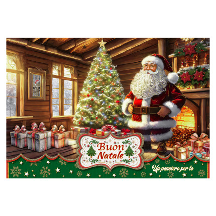 Biglietto portasoldi Babbo Natale