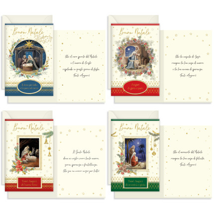 Biglietti Natale con immagini sacre