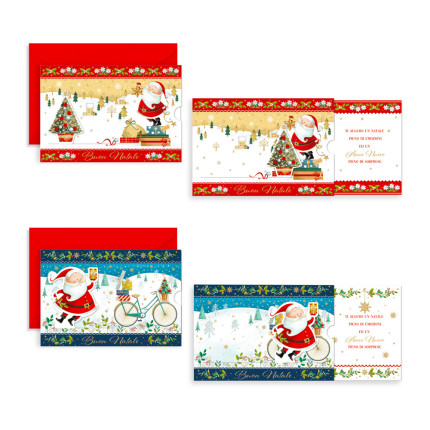 Biglietto natale con tiretto