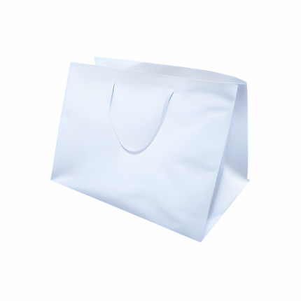 Sacchetti in carta plastificata tinta unita bianchi Sacchetti in carta plastificata tinta unita bianchi