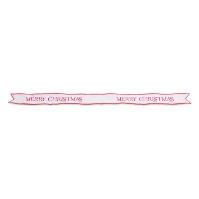 Runner velluto Merry Christmas rosso 114cm