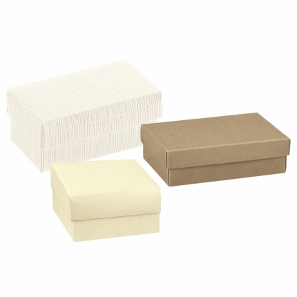 Scatole con coperchio rettangolari