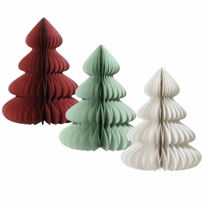 Albero di Natale plissé in carta 60cm