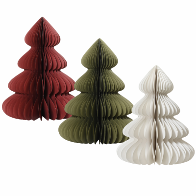 Albero di Natale plissé in carta 90cm