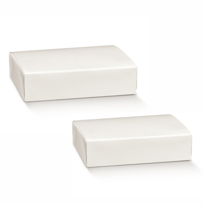 Scatola Boite in cartoncino fibra bianco