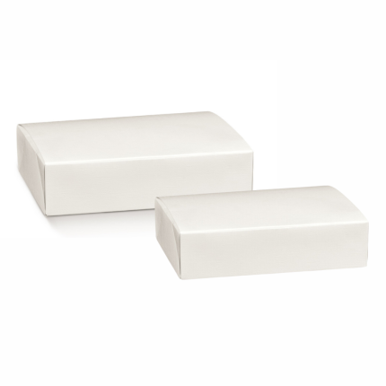 Scatola Pronta porta pasticcini in fibra bianco
