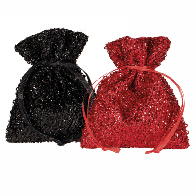 Sacchettini colorati con paillettes