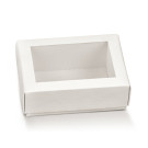 Scatola quadretto porta cioccolatini fibra bianco