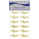 Etichette scritta Auguri oro (10 pezzi)