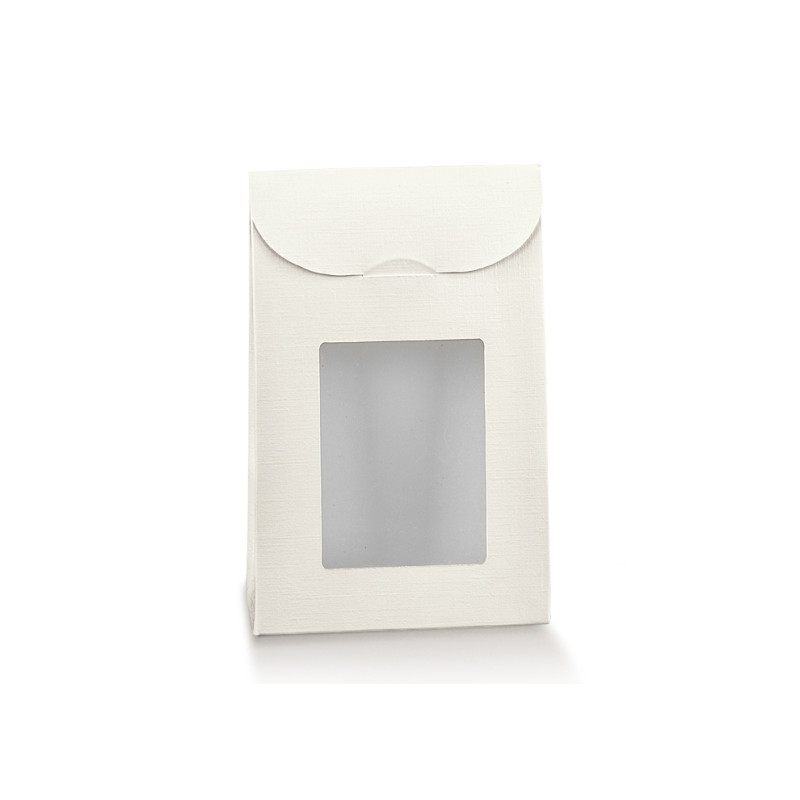 Sacchetto porta biscotti in cartoncino con finestra